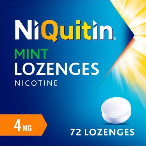 NiQuitin Mint Lozenge - 4mg, 72 Nicotine Lozenges -Stop Smoking Aid