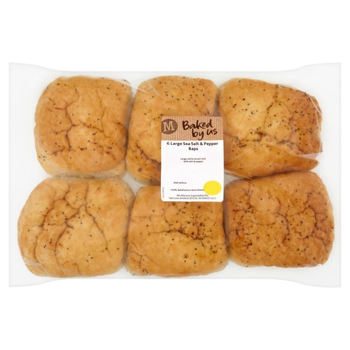 Morrisons large salt pepper baps
