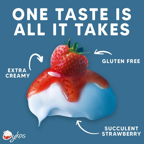 Oykos Strawberry Luxury Greek Style Yoghurt Dessert 4x110g
