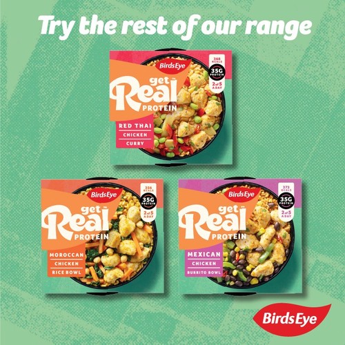 Birds Eye Get Real Protein Indian Style Chicken Coconut Curry 