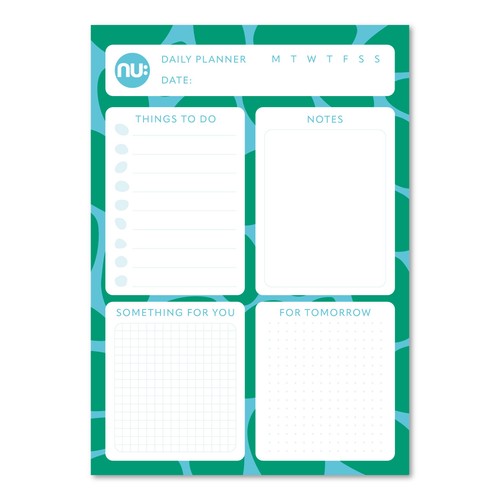 Nu Elliptical A4 Daily Planner Desk Pad