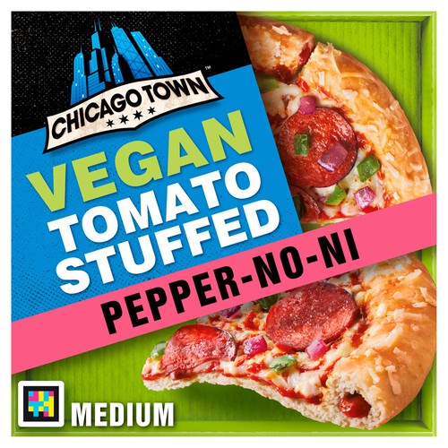 Chicago Town Tomato Stuffed Crust Vegan Pepperoni Pizza 