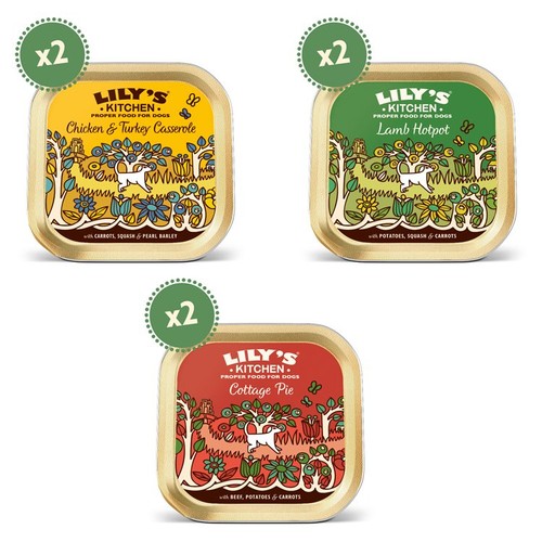Lily's Kitchen Classic Dinners Dog Food Trays 