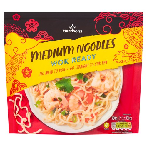 Morrisons wok ready medium noodles