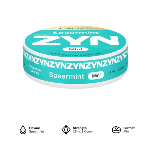ZYN Spearmint 1.5mg Nicotine Pouches