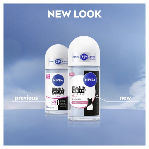  NIVEA Black & White Original 72h Anti-Perspirant Deodorant Roll-On