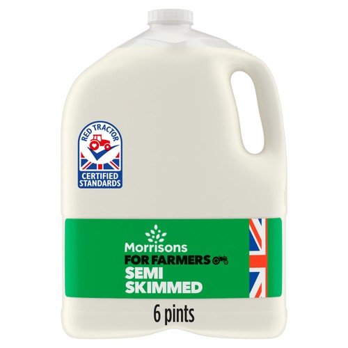 Morrisons Farmers British Semi Skimmed Milk