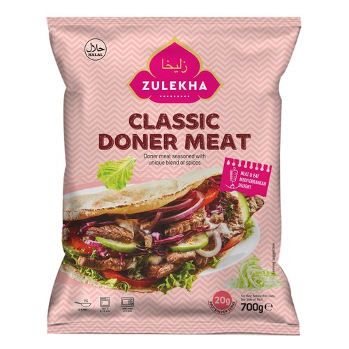 Zulekha Halal Classic Doner Meat 700g