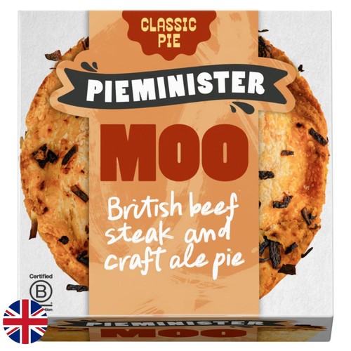 Pieminister Moo British Beef Steak & Craft Ale Pie 255g