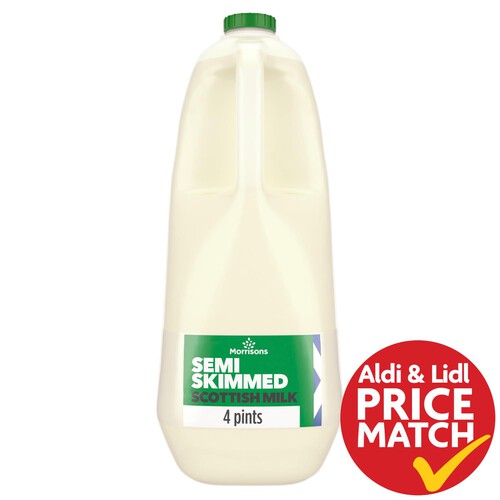 Morrisons Scottish Semi Skimmed Milk