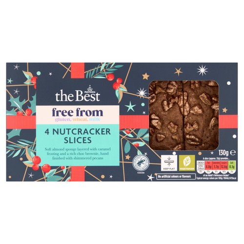 Morrisons Free From The Best 4 Nutcracker Slices 110g