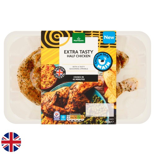 Morrisons British Extra Tasty Half Chicken 878g