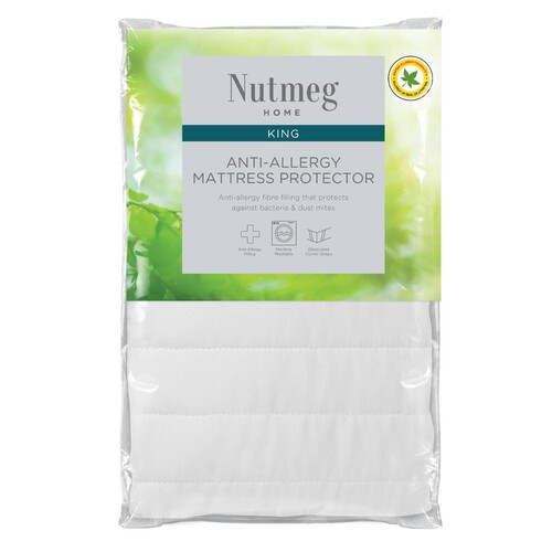 Nutmeg Home Anti Allergy Mattress Protector King