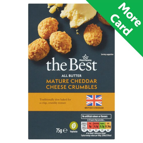 Morrisons The Best All Butter Cheddar Cheese Crumbles