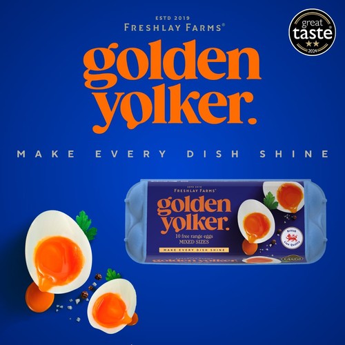 Freshlay Golden Yolker 10 Mixed Weight Eggs
