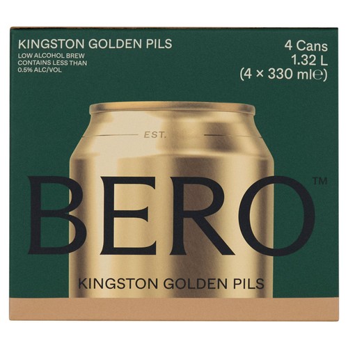 Bero Kingston Golden Pils 4 x 330ml