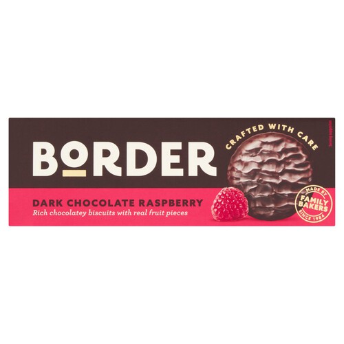 Border Dark Chocolate Raspberry Biscuits