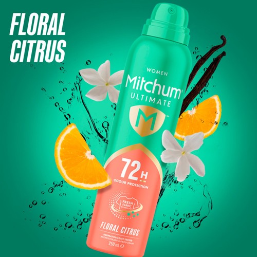 Mitchum Ultimate Floral Citrus Anti Perspirant & Deodorant Spray   250ml