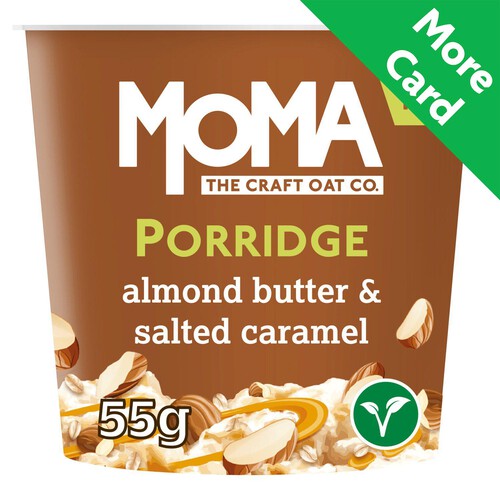 Moma Almond Butter & Salted Caramel Vegan Porridge Pot 