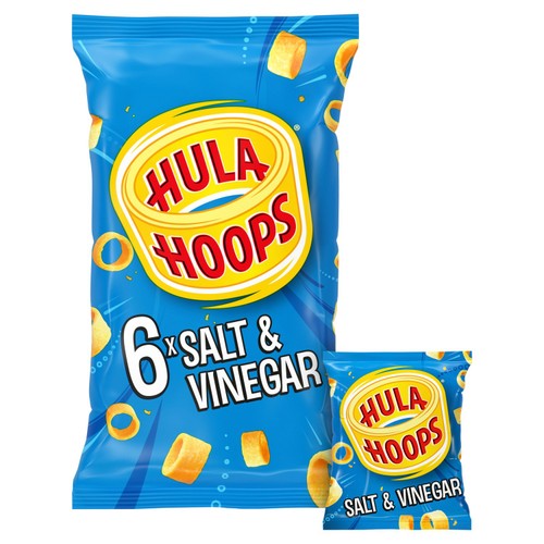 Hula Hoops Salt & Vinegar Multipack Crisps 6 Pack