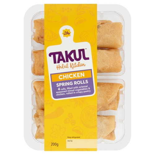 Takul Halal Kitchen 4 Chicken Spring Rolls 