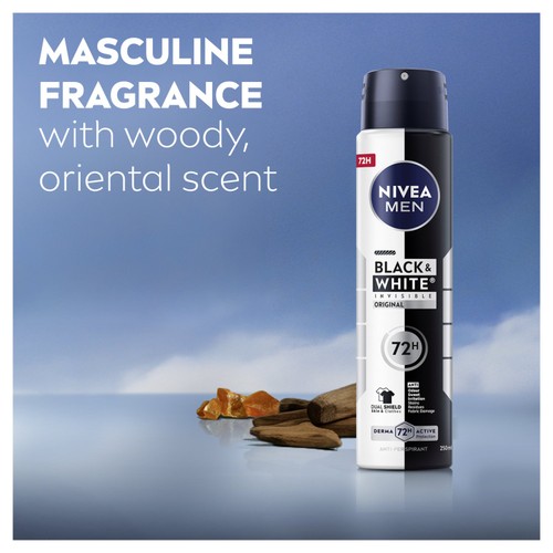 NIVEA MEN Black & White Original 72h Anti-Perspirant Deodorant Spray