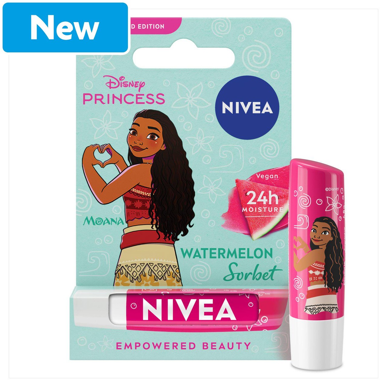NIVEA Disney Princess Moana Watermelon Sorbet Lip Balm 4.8g