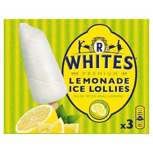 R Whites Premium Lemonade Ice Lollies