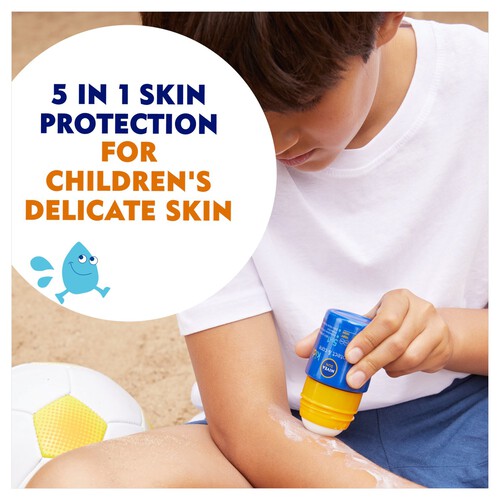 NIVEA SUN Kids Protect & Care Sun Cream Roll-On SPF50+ 