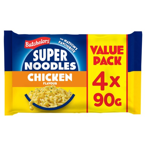 Batchelors Super Noodles Chicken Multipack 4x90g