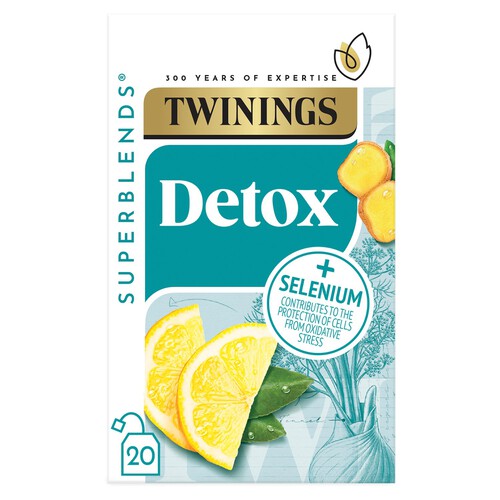 Twinings Detox Lemon & Ginger With Burdock Root & Fennel 20 Bags