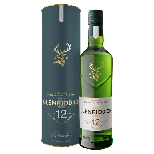 Glenfiddich 12 Year Old Single Malt Scotch Whisky