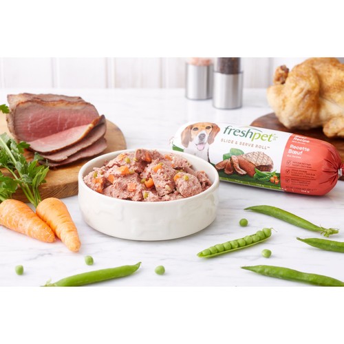 Freshpet Beef Recipe With Peas & Carrots Fresh Dog Food Roll 700g