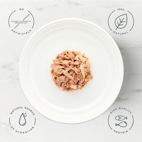 Encore Cat Tin Tuna Fillet With Salmon In Broth 