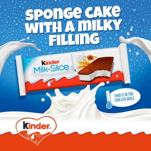 Kinder Milk Slice Chilled Snack bar 3 x 28g
