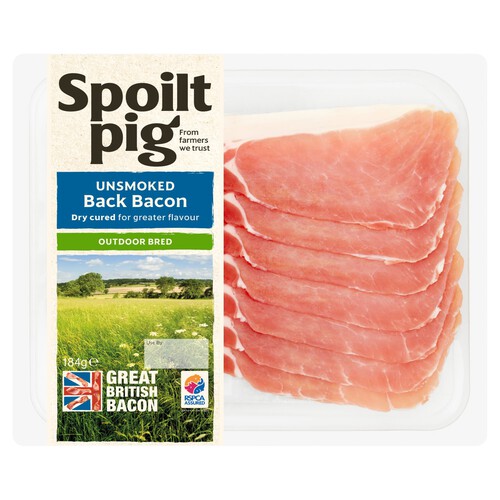 Spoiltpig Unsmoked Dry Cured Back Bacon Rashers