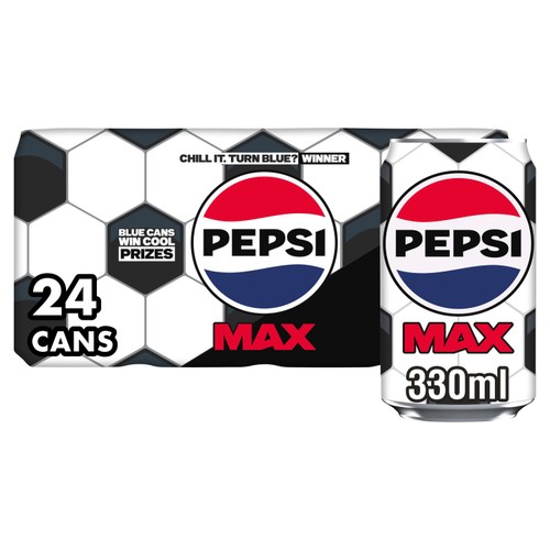 Pepsi Max No Sugar Cola Cans 24 x 330ml