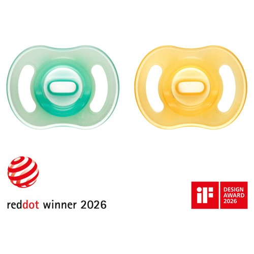 Tommee Tippee 0-6mth Night Glow Soother 2 pack