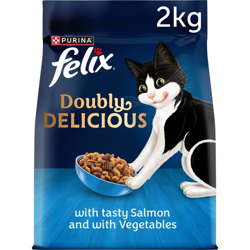 Felix Doubly Delicious Salmon & Vegetables Dry Cat Food 