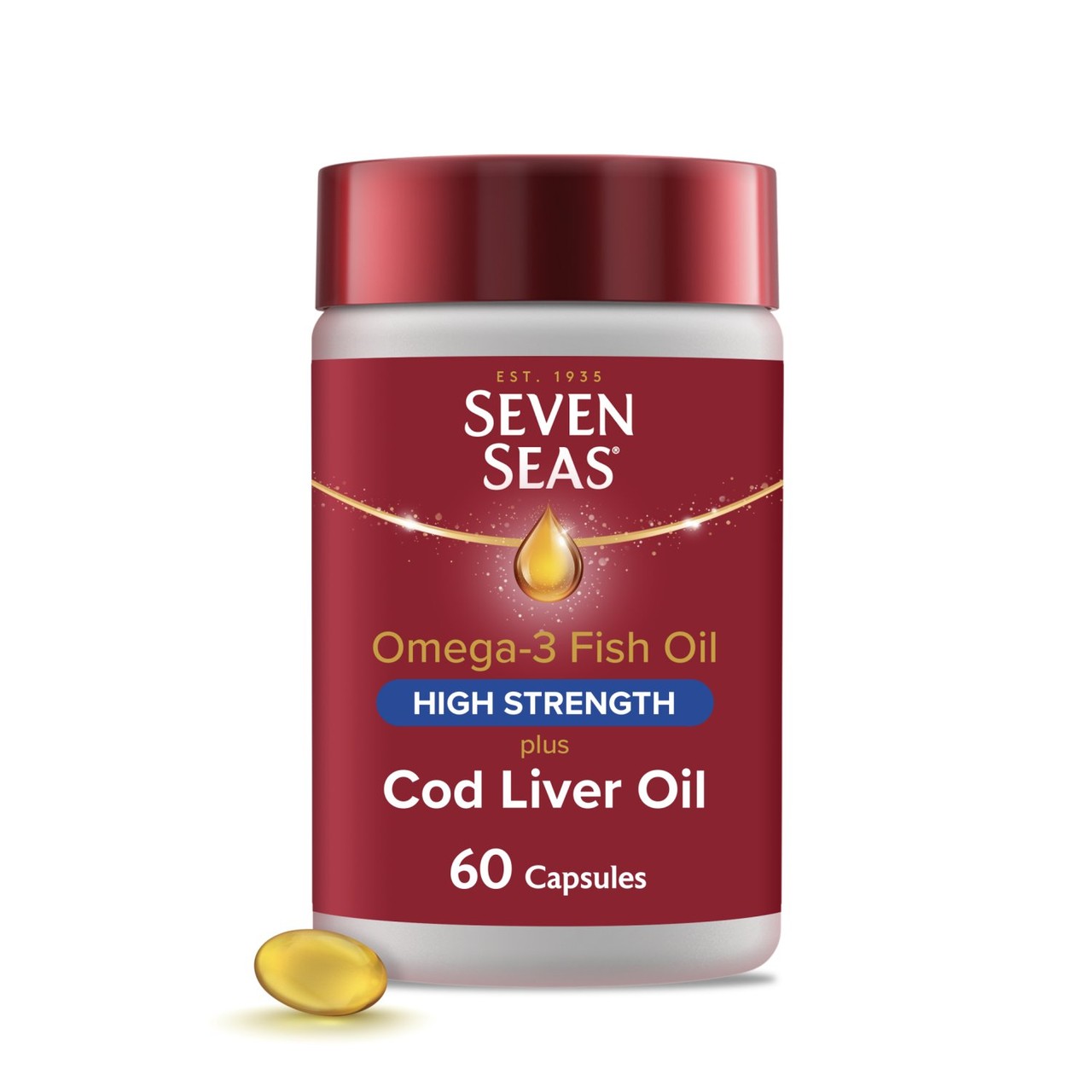 Seven Seas Cod Liver Oil High Strength Capsule 60ct