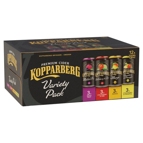 Kopparberg Cider Variety Pack 12x330ml