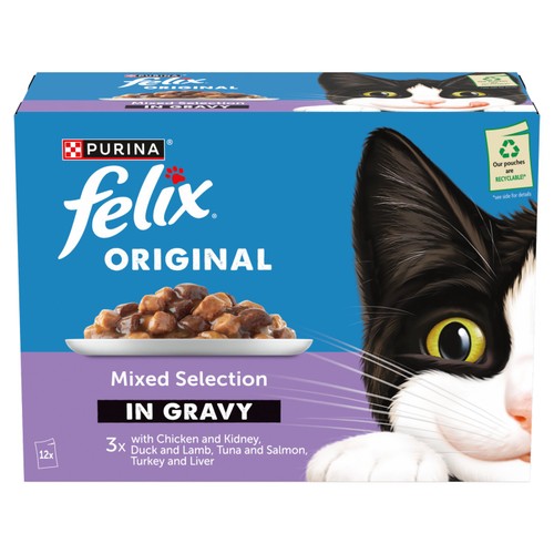 Felix Original Mixed Selection In Gravy Wet Cat Food 
