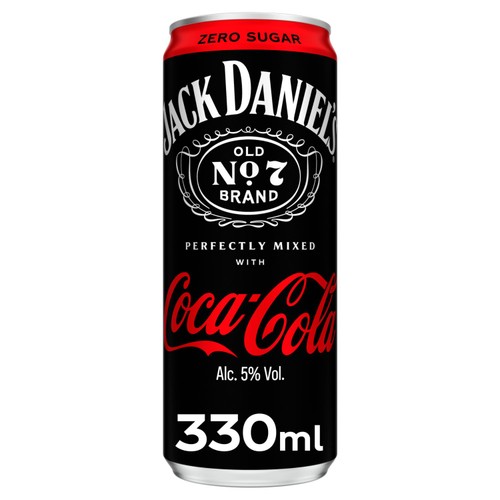 Jack Daniel's and Coca-Cola Zero 330ml