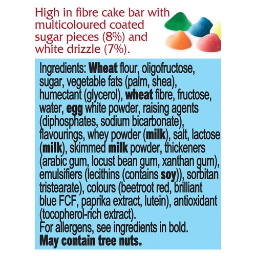 Fibre One Snack Bars Birthday Cake Squares Snack Bars