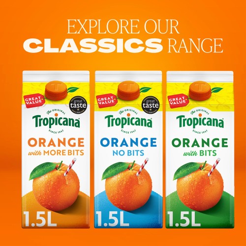 Tropicana Original Orange With Juicy Bits Fruit Juice 1.5L