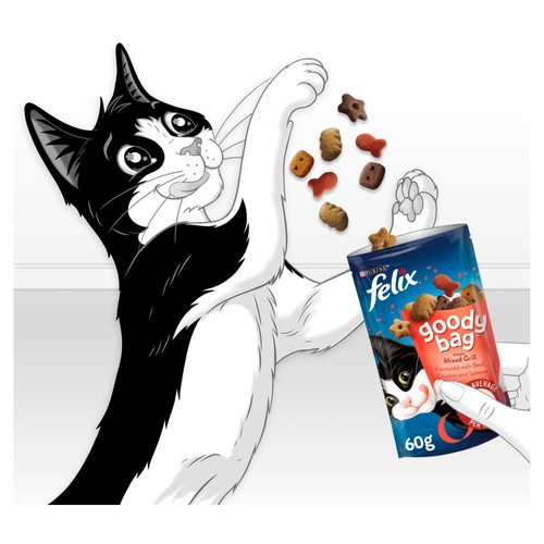 Felix Goody Bag Cat Treats Mixed Grill