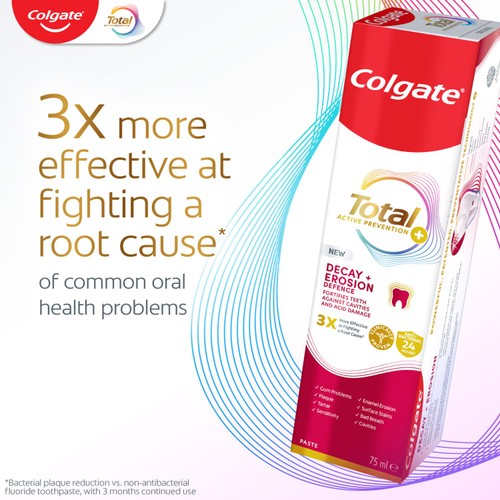 Colgate Total Active Prevention Decay & Erosion Toothpaste 75ml