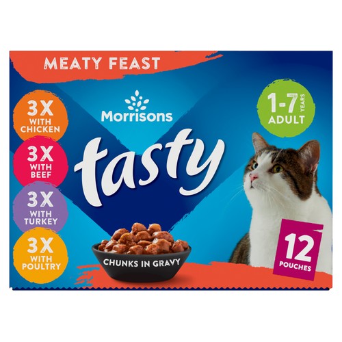Morrisons complete meat selection in gravy pouches