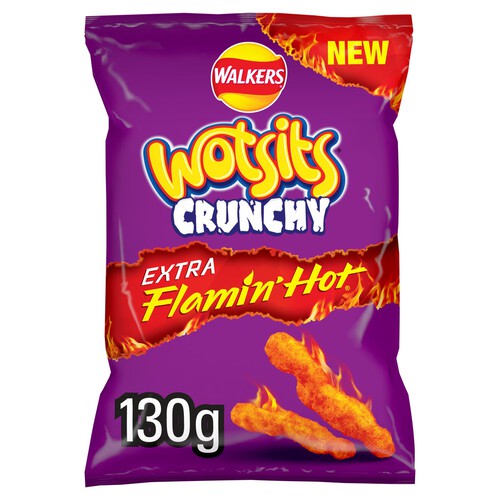 Wotsits Crunchy Extra Flamin' Hot Sharing Bag Crisps