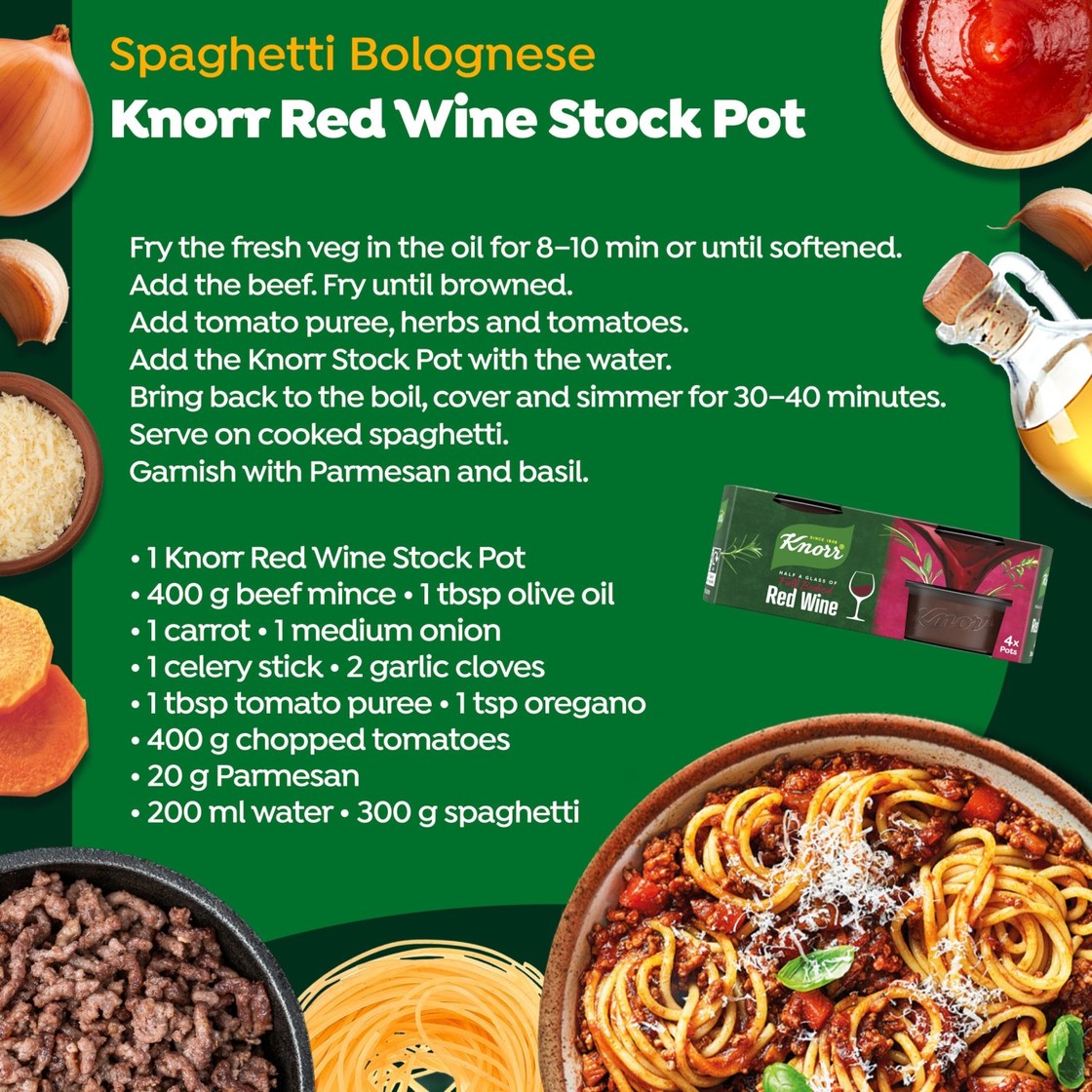 Knorr Red Wine Stock Pot 4 Pack Morrisons Online Groceries Offers